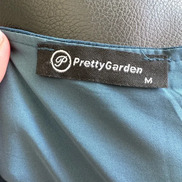 Beautiful and comfortable teal Fall dress - Picture 6 of 6